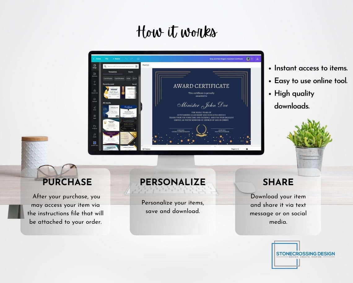 Editable Creative Excellence Bundle Certificates: Award - Etsy