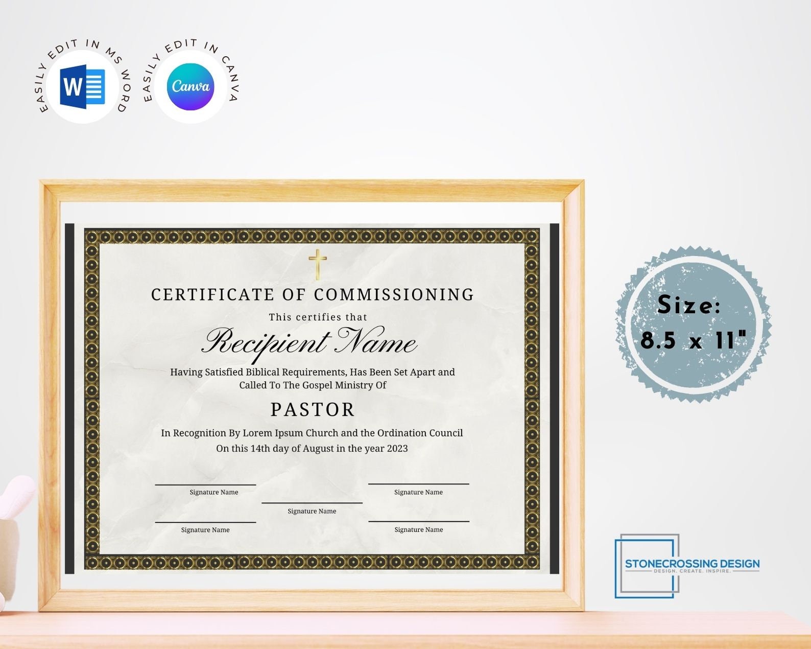 Editable Certificate of Commissioning. Editable With Canva or Microsoft Editable Certificate of Commissioning. Editable With Canva or Microsoft