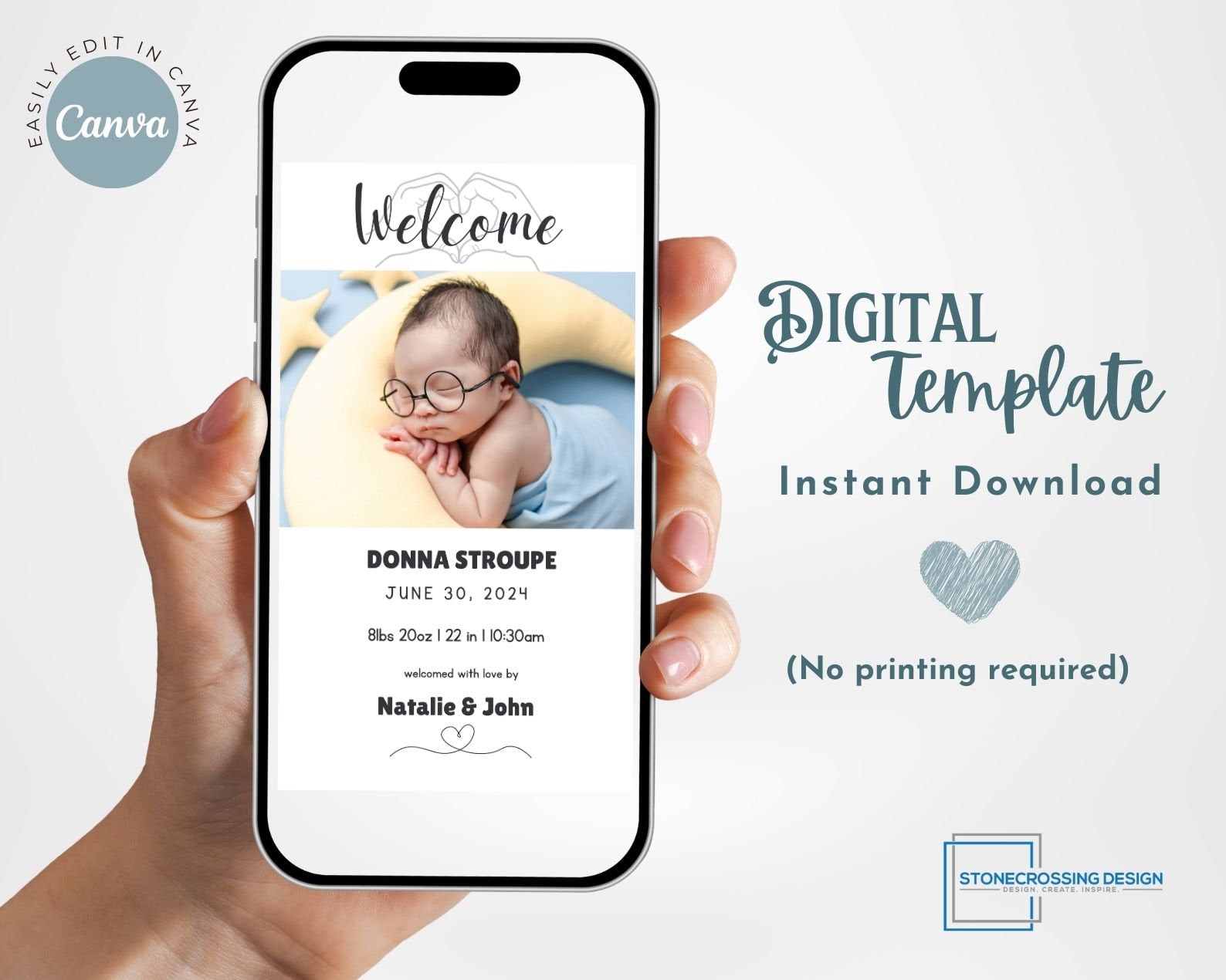Digital Welcome Note Design Digital Welcome Party Invitation, Electronic Welcome Party, Editable ...