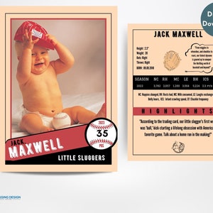 Baseball Trading Card Template | Trading Card Template | Canva Template | Editable Trading Card | Baseball Card