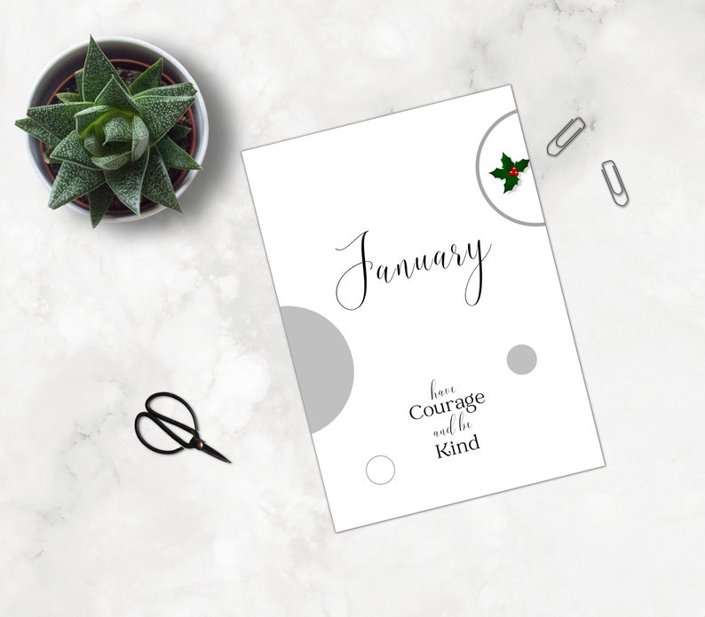 Printable Monthly Cover Pages, Seasonal Monthly Dashboard, Cover Page
