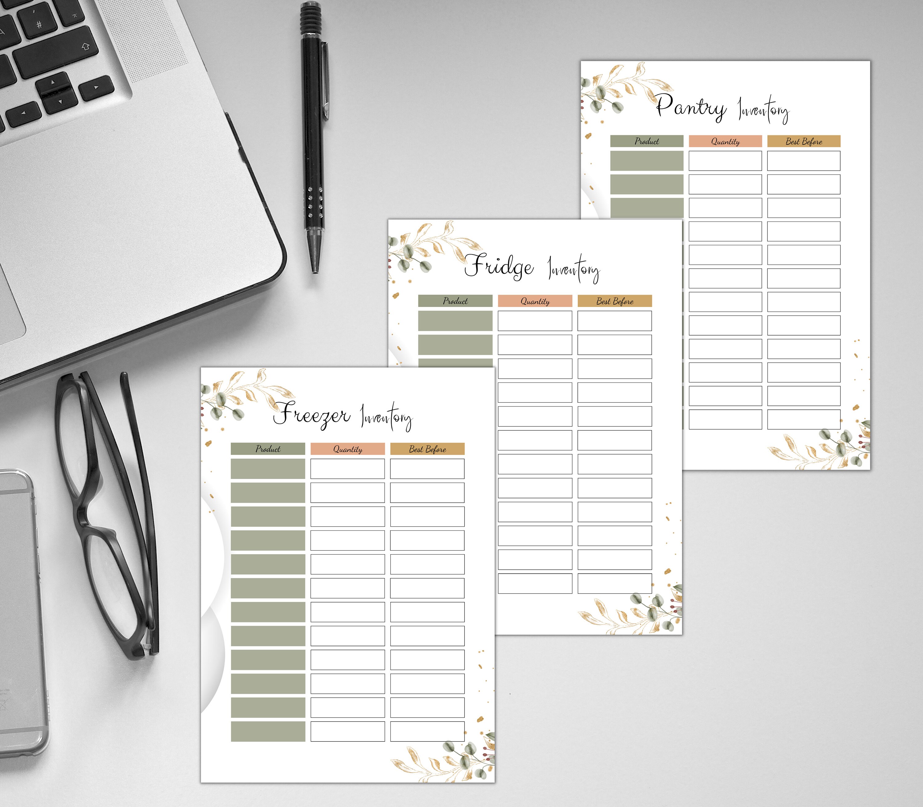 Printable Meal Planner Bundle: Weekly, Monthly, Grocery List (PDF) - Etsy