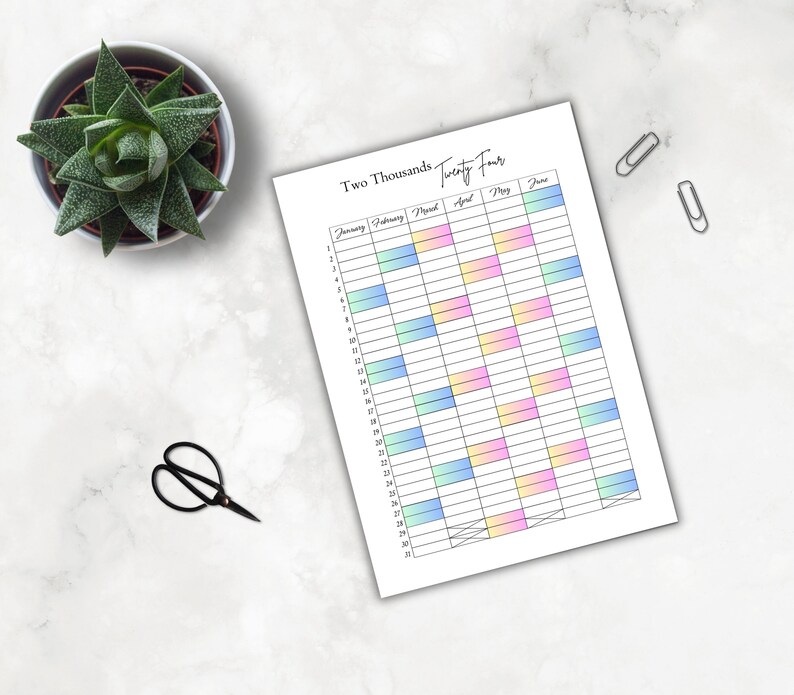 Printable 2025 Yearly Planner, 2025 Calendar, Year Planner Insert, Year