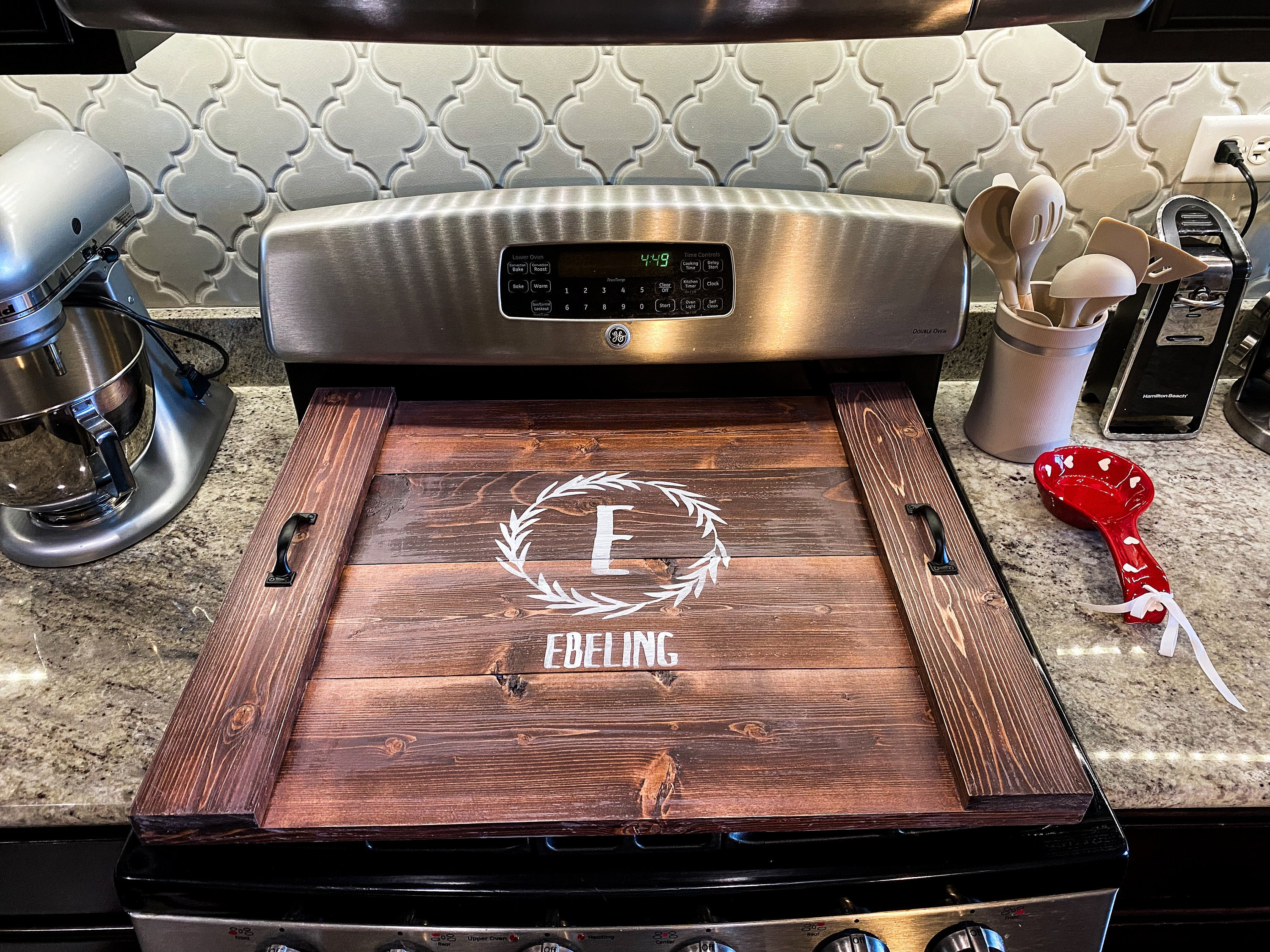 Farmhouse Wood Stove Top Cover