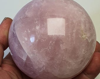 Rose quartz sphere
