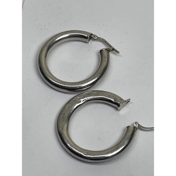 Vintage Sterling Silver 925 Earrings Jewelry Hugg… - image 6