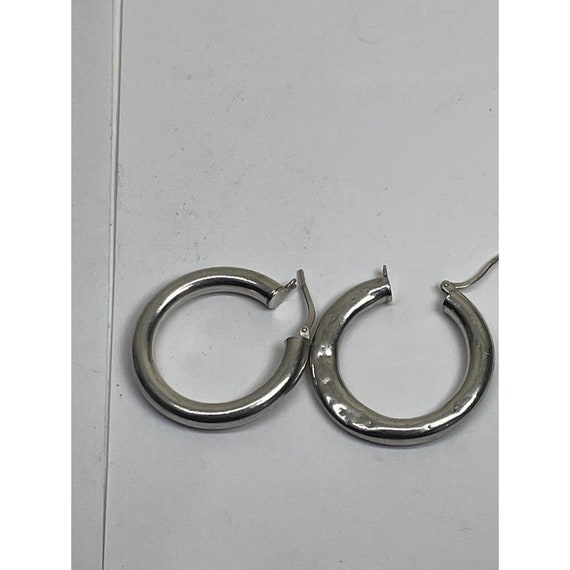 Vintage Sterling Silver 925 Earrings Jewelry Hugg… - image 8