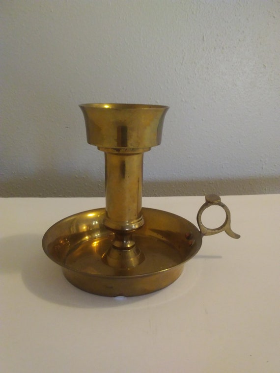 Solid Bronze Candle Holder Gem