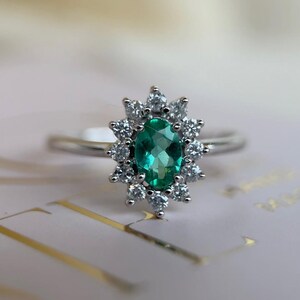 Paraiba Tourmaline Ring: Vintage 925 Sterling Silver Engagement Ring