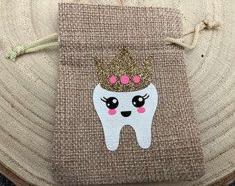 Children’s Tooth Fairy Pouch/ bag. Personalised. Custom made