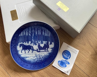 ヴィンテージ ロイヤル コペンハーゲン 磁器 1984年 ジングルベル