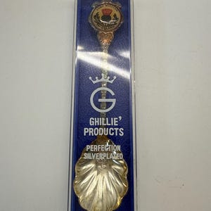 Vintage Souvenir Spoon Fort William Scotland | Silver Plated Collector Spoon in original box