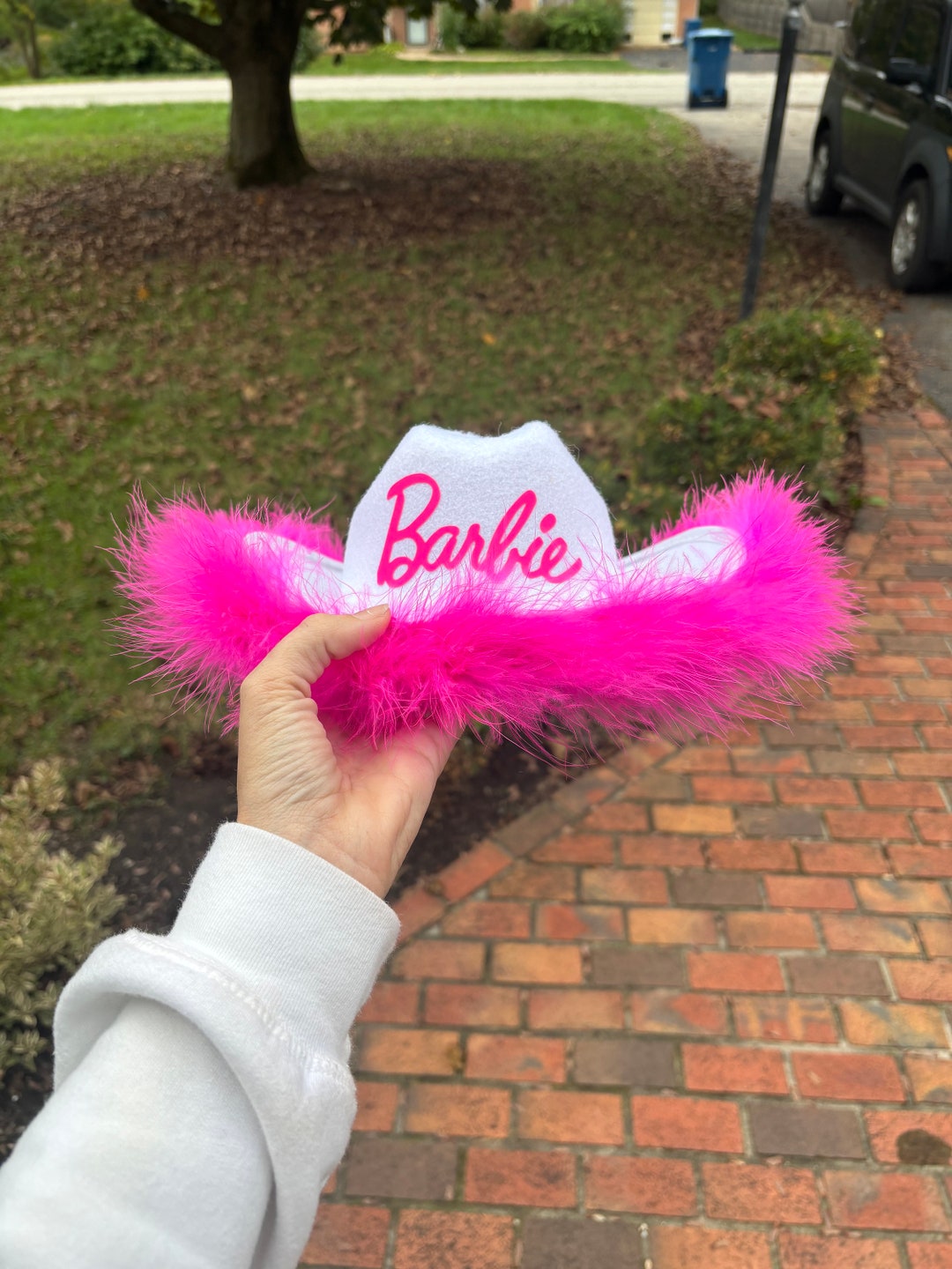 Childrens Barbie Cowboy Hat With Feathers - Etsy