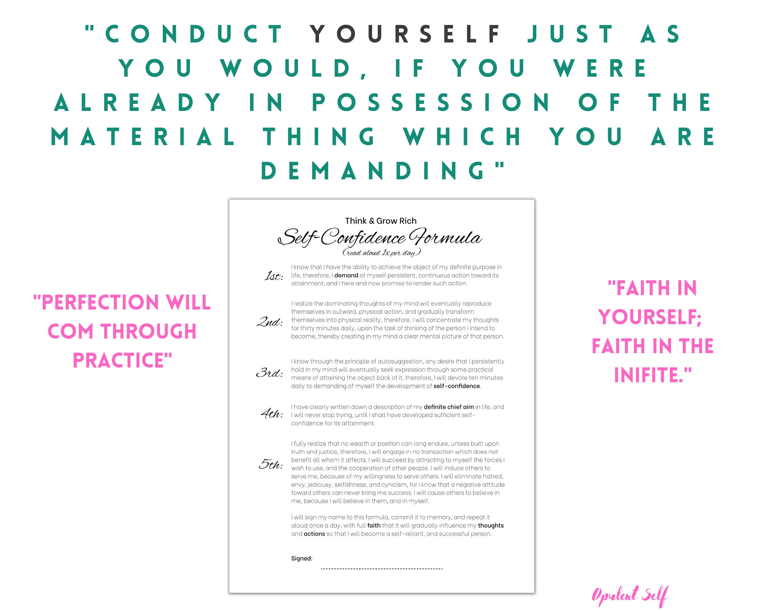 Self confidence Formula From Think And Grow Rich By Napoleon Hill self-confidence-formula-from-think-and-grow-rich-by-napoleon-hill