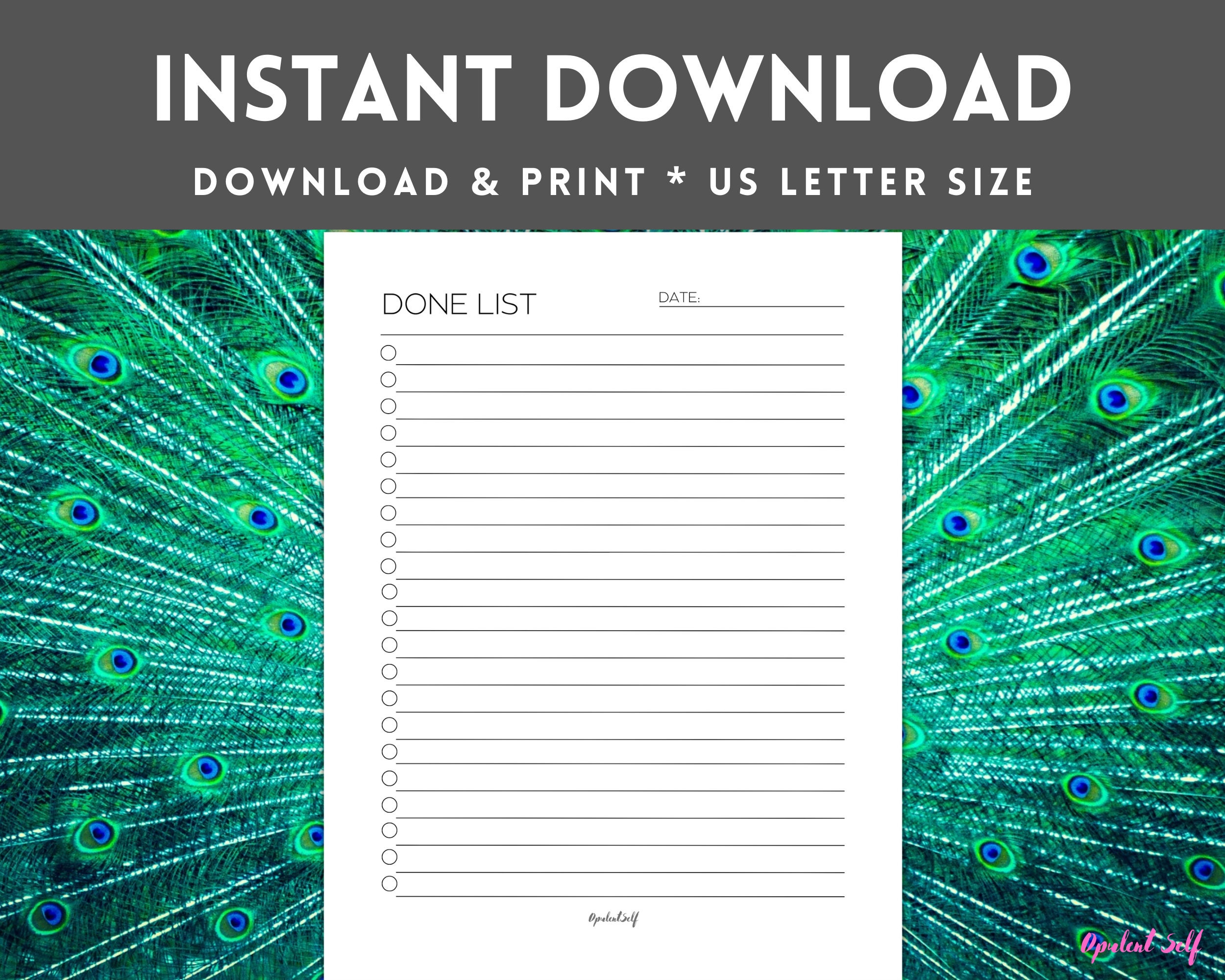 Done List.pdf Minimalist Done List Printable, Fillable Success List, Completed Tasks ...
