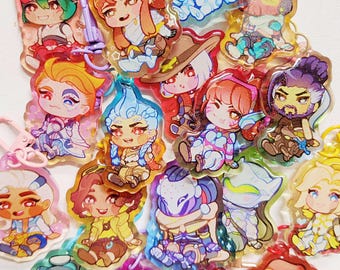 Overwatch Colorful Epoxy Glitter Charms - Overwatch Updated with new Heroes!