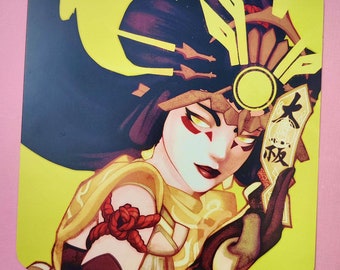 Amaterasu Kiriko Square Print - Overwatch