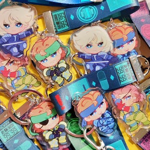 MGS Lanyard Keychains (Venom Snake, Naked Snake, Solid Snake, Raiden) - Metal Gear Solid