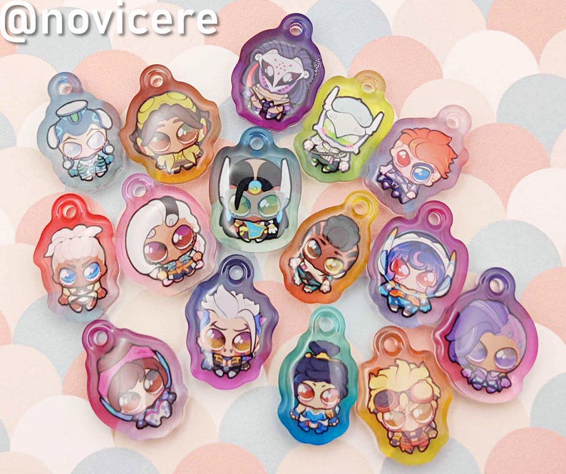 Overwatch Mini Blorbo Epoxy Charms - 1 Inch Phone Charms image 2
