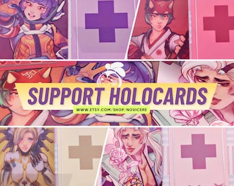OW Support Holocards with UV Print + Foil Stamping