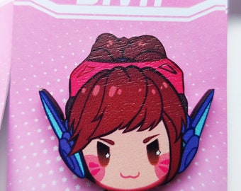 D.Va Wooden Pins - Overwatch