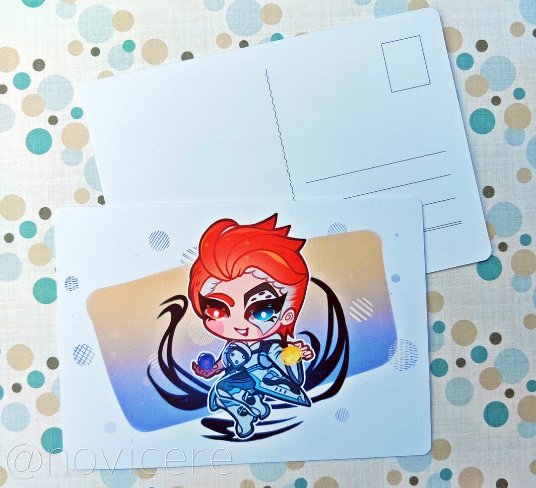 Chibi Moira Postcards overwatch Etsy