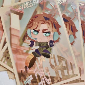 MGS2 Pliskin/Solid Snake Postcard Print with UV/Holo Effects - Metal Gear Solid