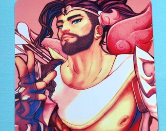 Cupid Hanzo Square Print - Overwatch