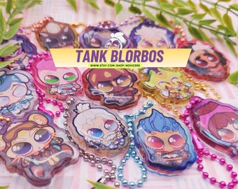 OW Tank Blorbo Epoxy Charms - 1.5 Inch Charms Overwatch