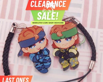MGS Phone Charms Borderless (Naked Snake, Raiden, Solid Snake, Venom Snake) - CLEARANCE SALE!