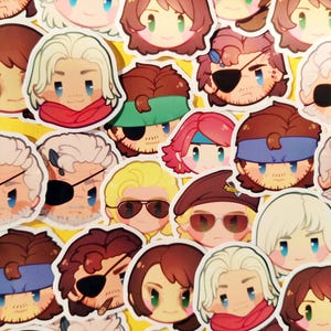 Metal Gear Cute Icon Stickers - Metal Gear Solid