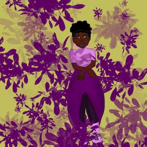 Black art, Afro art, digital art, accent piece, fun pieces