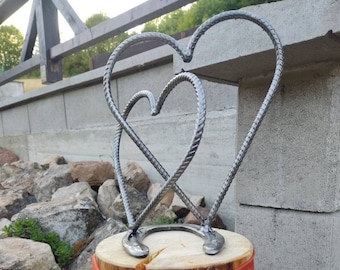 Herzen Hufeisen Baustahl Deco