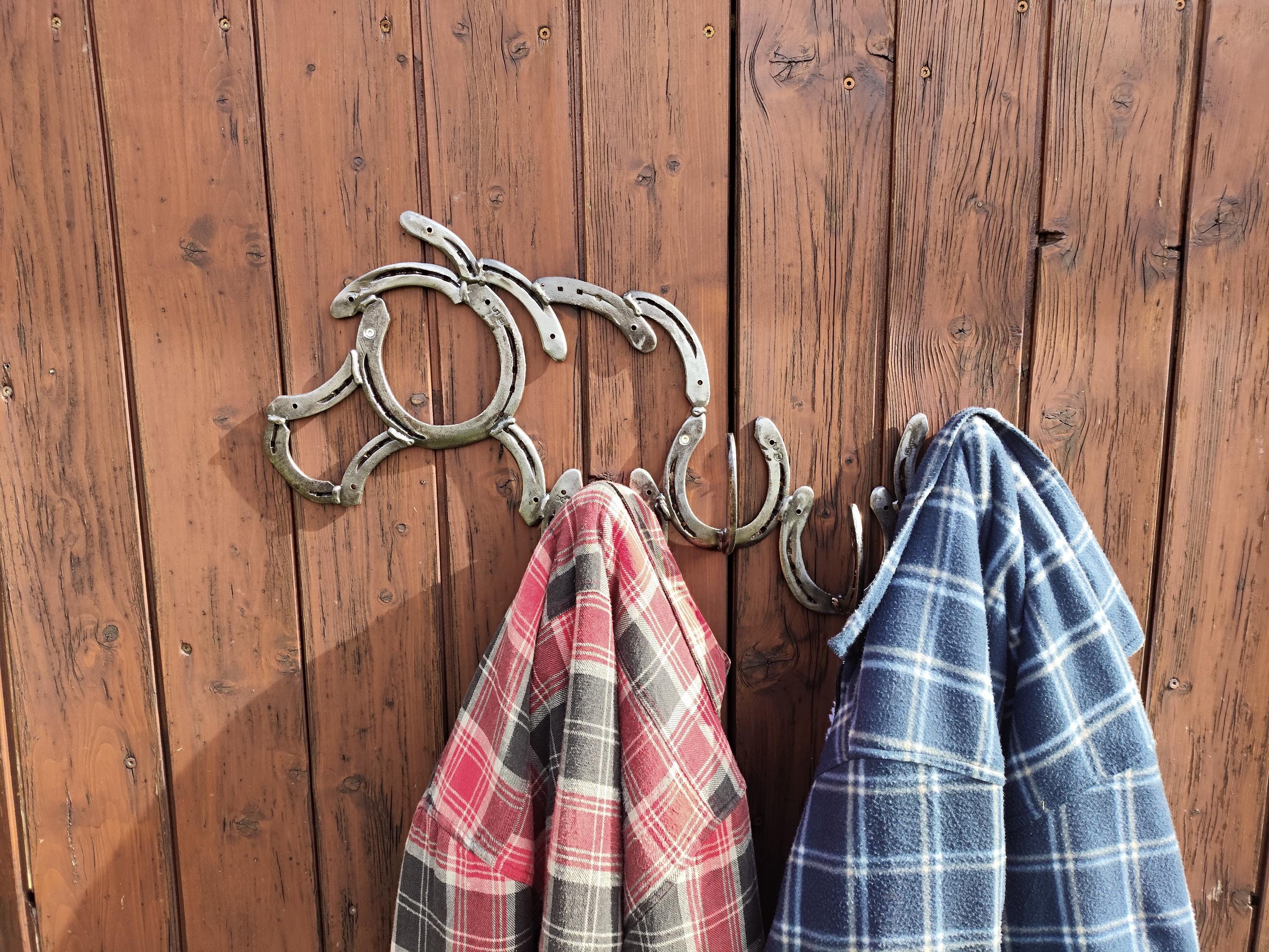 Horseshoe Horse Coat Rack