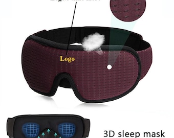 Eye Mask Cover Soft Padded 3D Sleep Sponge Breathable Masks Blocking Light Travel Aid Rest Relax Birthday Christmas Gift For Her Him