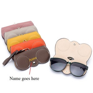 Custodia per occhiali personalizzata per uomo e donna, custodia portatile per occhiali da sole, custodia morbida per occhiali da lettura, regalo per lei e lui