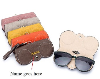 Personalized Glasses Case For Men Women Portable Sunglasses Bag Eyewear Holder Soft Reading Glasses Pouch Gifts For Her Him