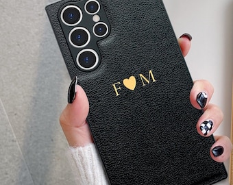 Capa de celular personalizada para Samsung Galaxy S24 Ultra S23 Ultra S22 S21 S20 S9 S10 Plus A12 A52, presente de aniversário e Natal para ela e ele