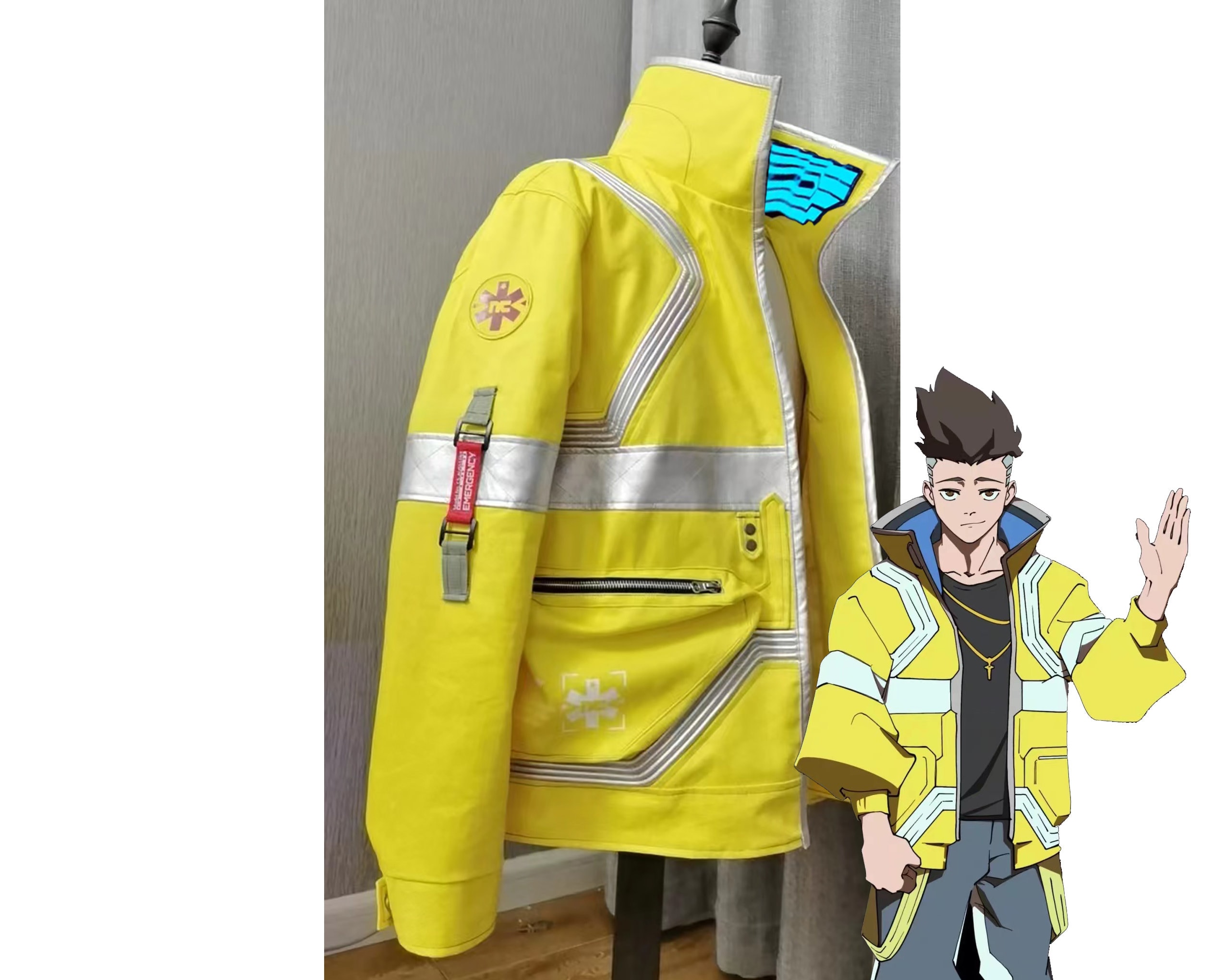 Cyberpunk 2077 Edgerunners David Jacket Cosplay Costume Stand Etsy