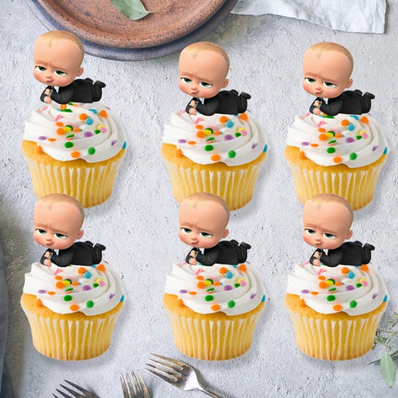 Boss Baby Cupcakes Toppers/ 1st Birthday Party/toddler 1 or 2 Etsy