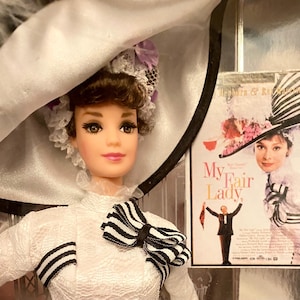 Vintage Mattel Barbie as Eliza Doolittle in My Fair Lady Collector Edition c. 1995 Doll Stand Included Excellent Vintage Condition