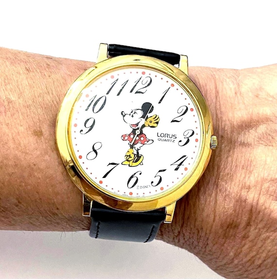 Vintage Lorus Goldtone Minnie Mouse Watch Vintage Minnie Mouse Shaped Gold-tone Watch | Lorus V501  main image 3