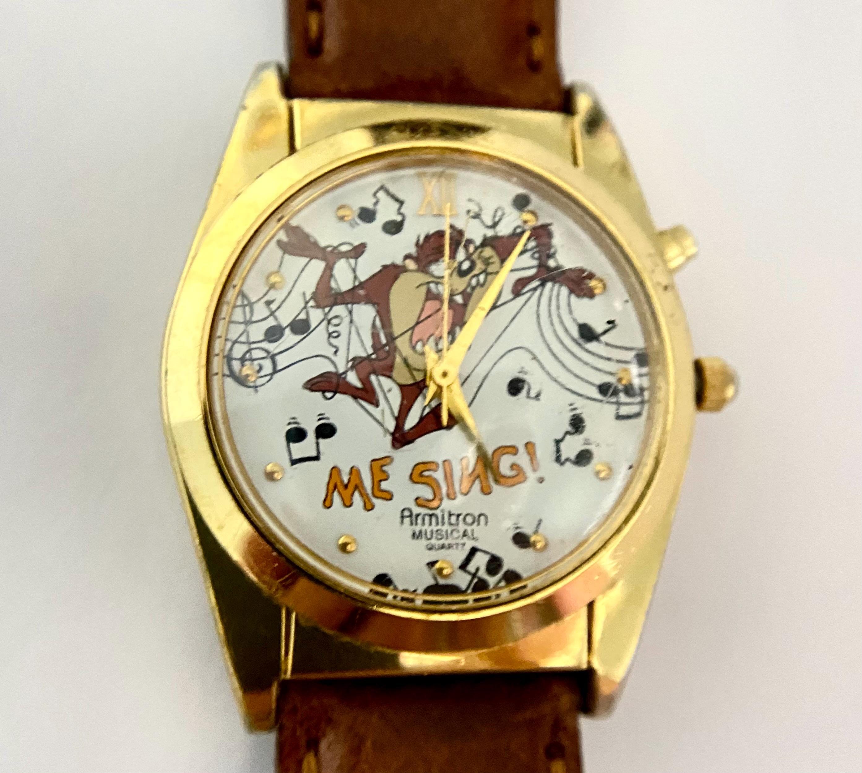 Tasmanian Devil Musical Watch 'ME SING' Armitron Musical Quartz