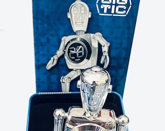 Vintage Fossil 'stan the Man' Big Tic Robot Clock, Limited Edition