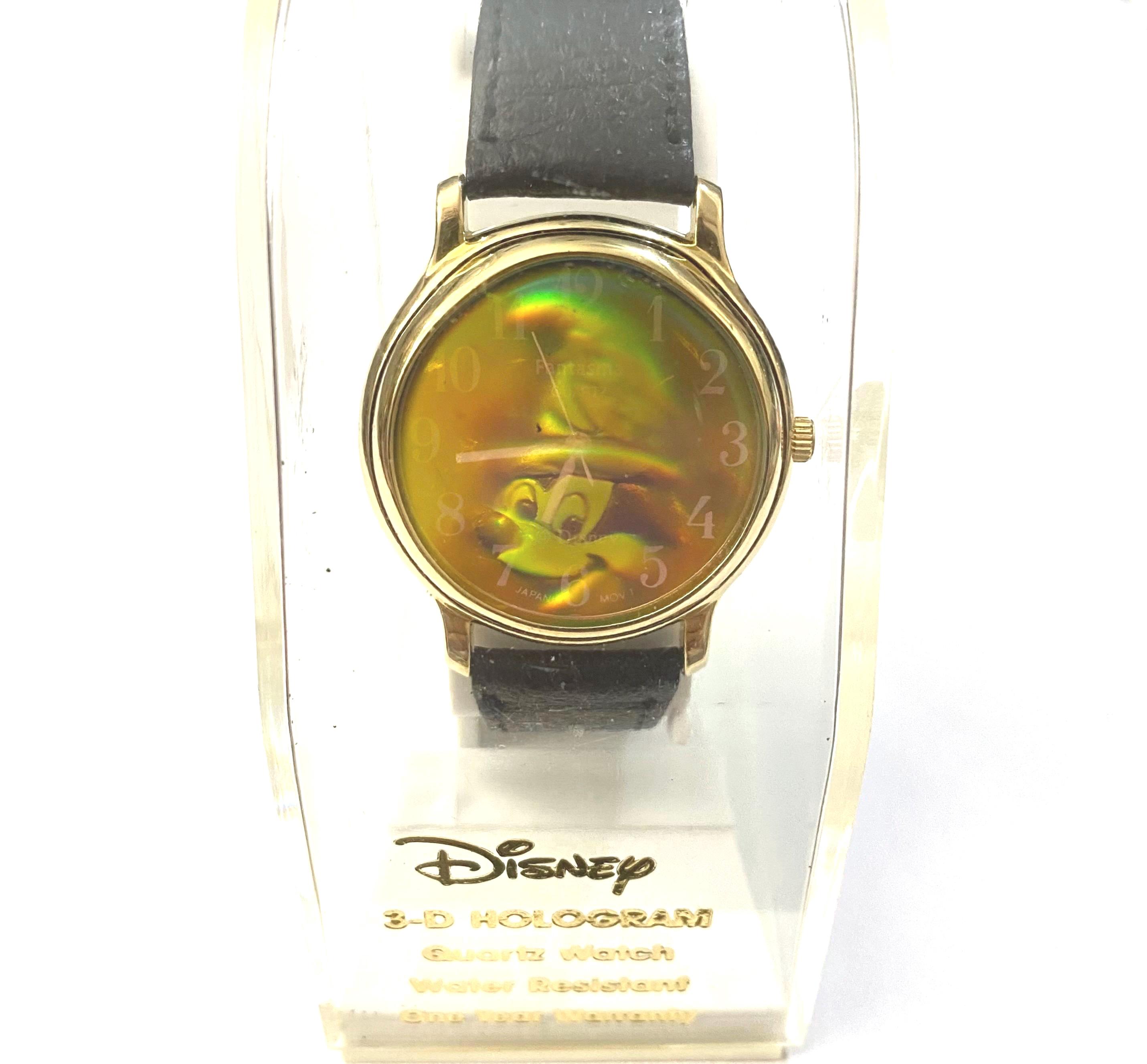 Vintage Mickey Mouse Fantasia Watch: Holographic Sorcerer