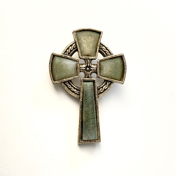 Vintage celtic scottish cross - Gem