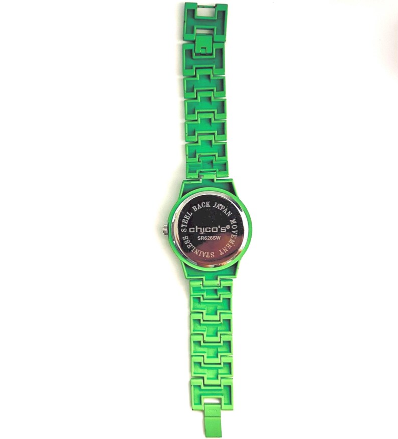 Vintage Chicos Matea “Boyfriend/bracelet” Style Watch Adjustable Metal Band image 7