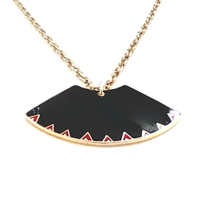 Upcycled Laurel Burch &#39;Mitra&#39; Pendant Necklace: Vintage Earring Design