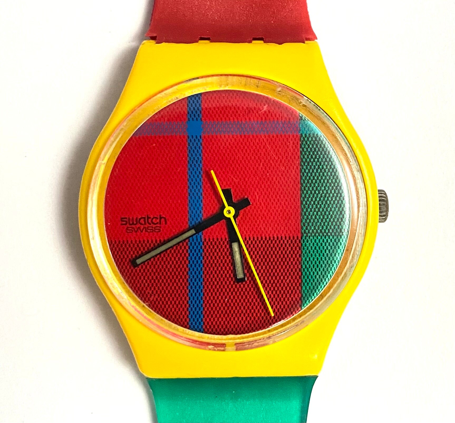 SWATCH RARE 1985 Mcgregor GJ100 Watch Highly Collectible 