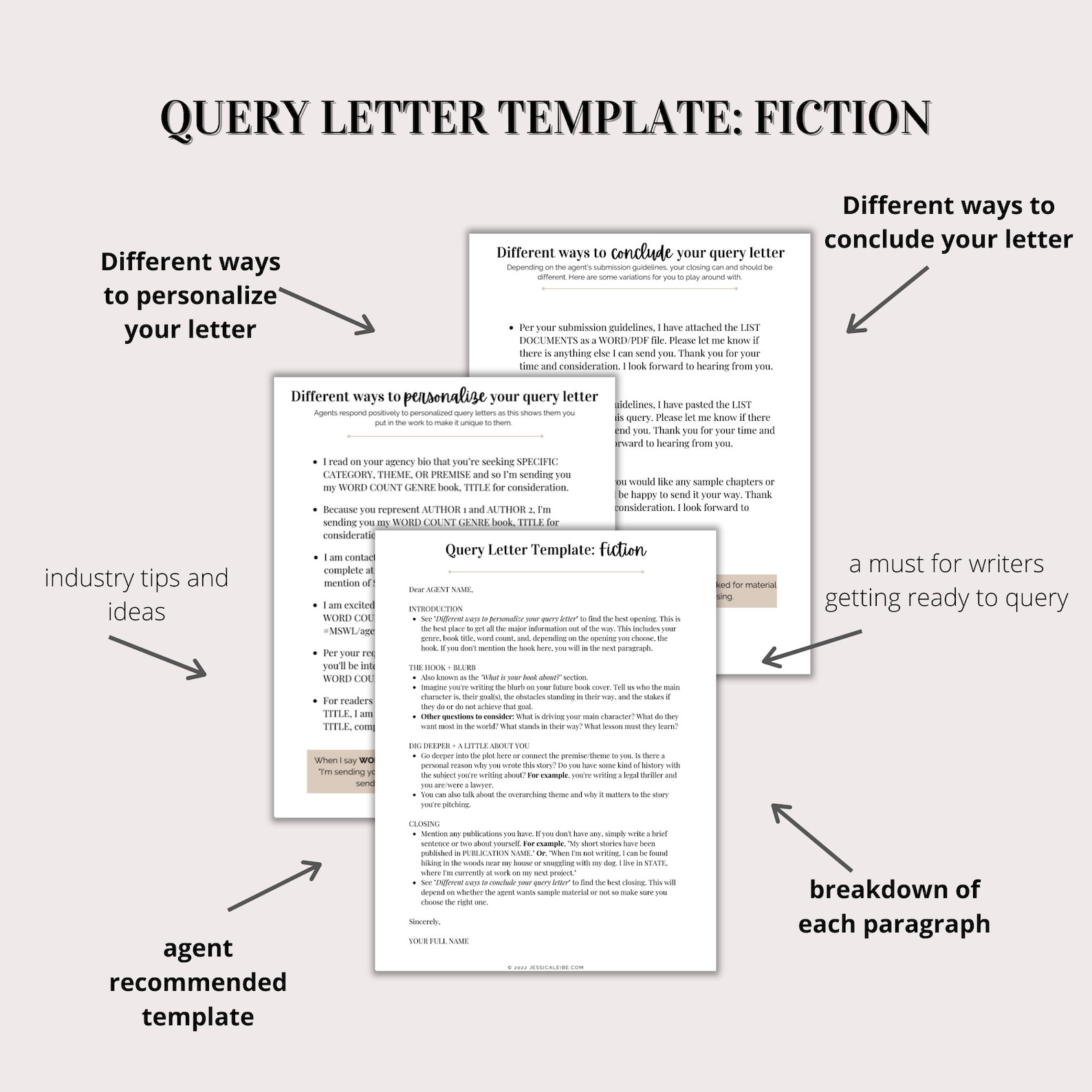 Query Letter Template Fiction Query Letter Template - Etsy